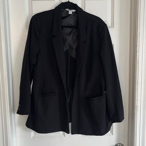 Cotton black blazer